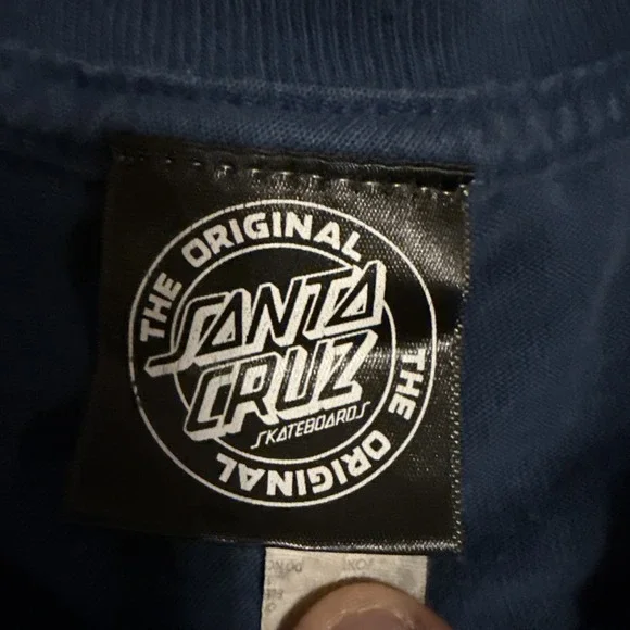 Santa Cruz Skateboards Mermaid & Castle Dot Blue T-shirt XL - Picture 6 of 7